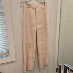 Favorite Daughter Blush Pink Linen High-Waist Pants